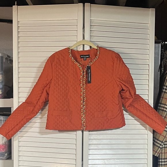 NWT Women’s Mix Nouveau medium spice color quilted jacket $ - Picture 1 of 7